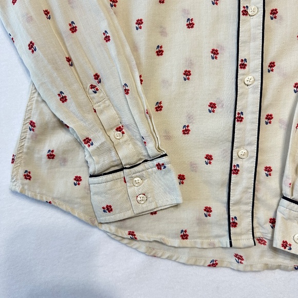 Mossimo Women’s Western Style Button Down Shirt Floral Print  Size Large - Picture 4 of 6